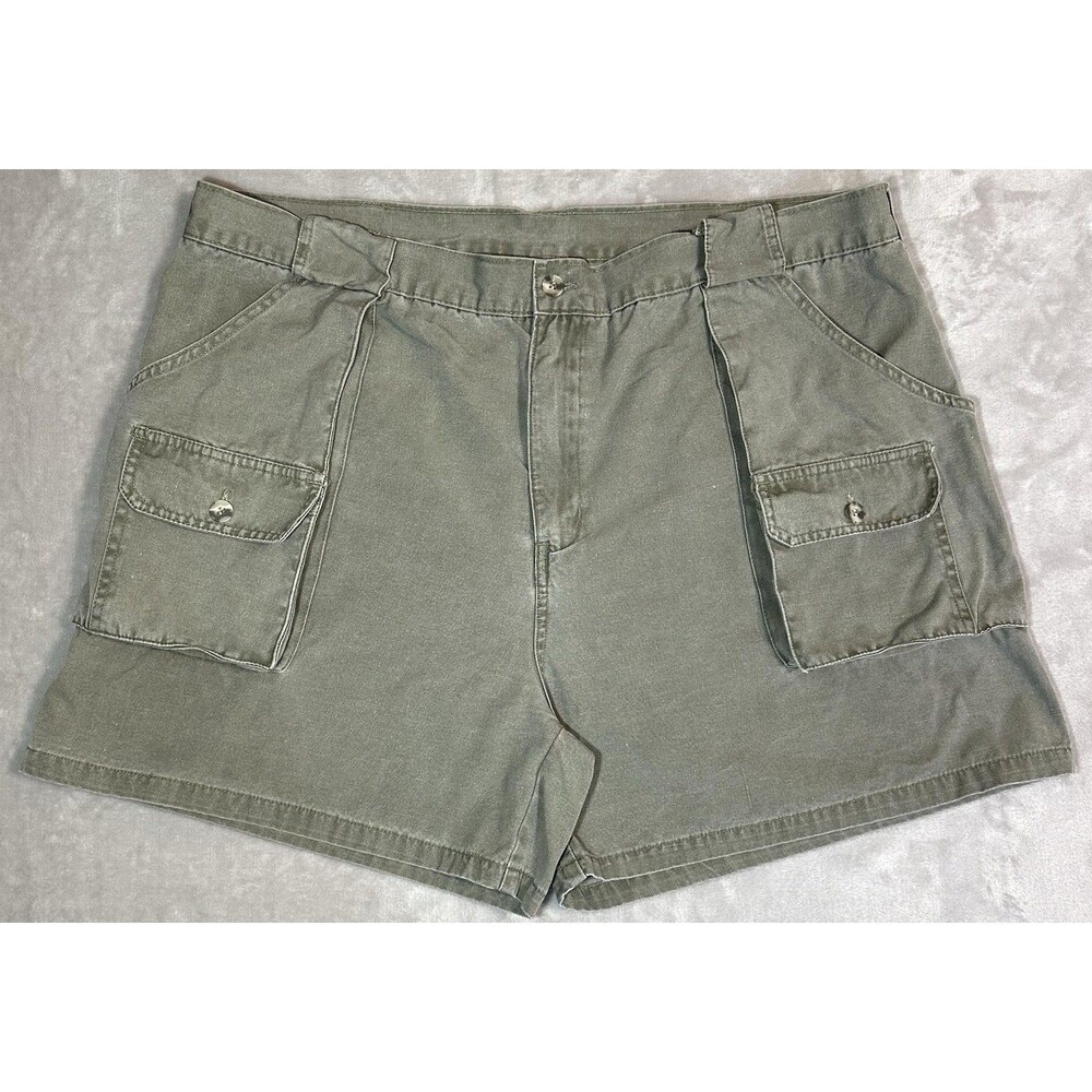 Vintage Y2K The Men's Store At Sears Men's Size 42 Olive Cargo Cotton Shorts